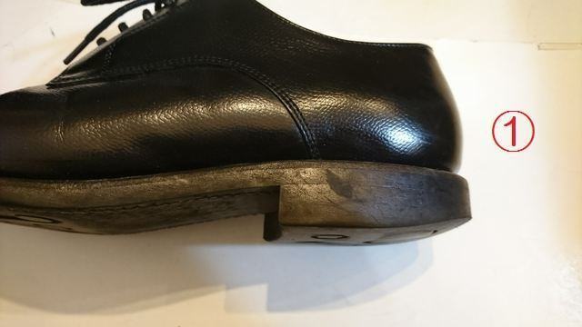 Stefanorossi ステファノロッシ ビジネスシューズのかかと修理 中敷き交換 踵の内側の生地破れ修理 千葉の靴修理職人 ｓｈｕ ｓｈｏｅ
