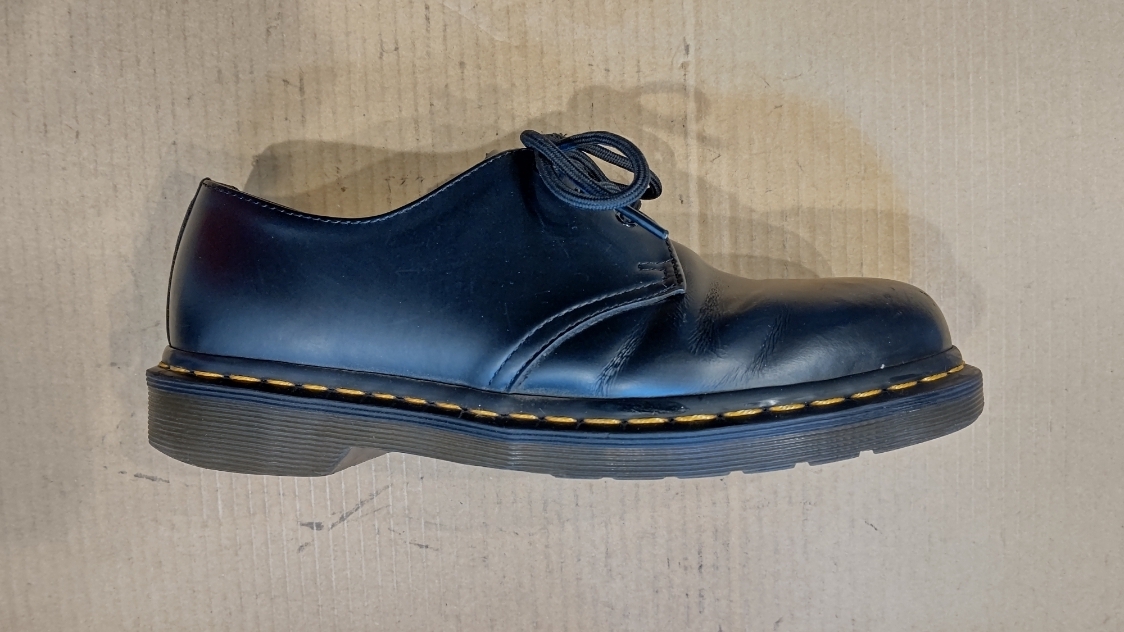 Dr. Martens ネイビー レザー ブーツ 日本限定】1460 ネイビーステッチ