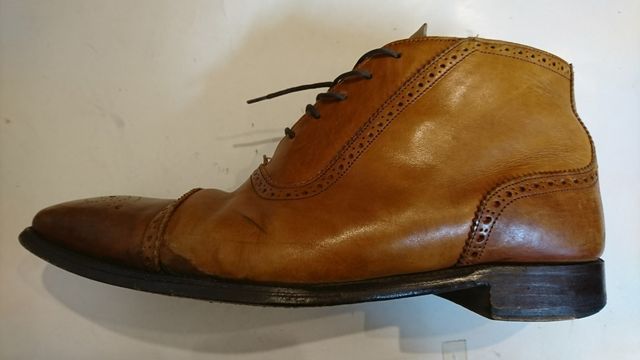 Paul Smith ポールスミス ブーツのカウンター革充て修理 千葉の靴修理職人 ｓｈｕ ｓｈｏｅ